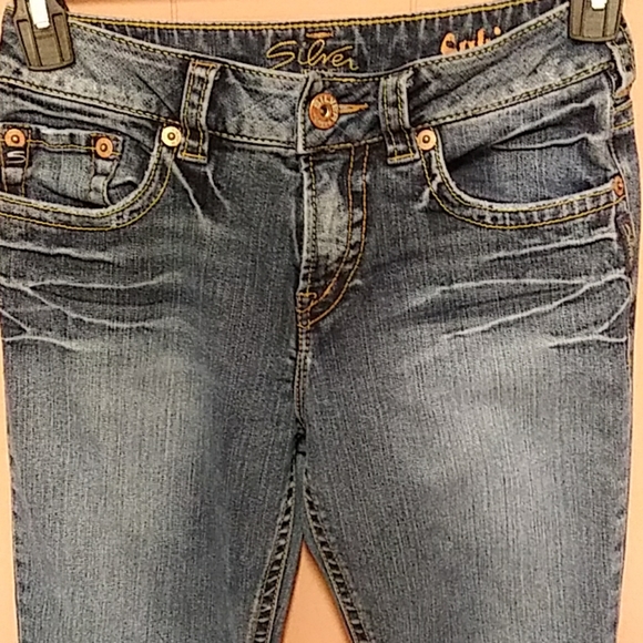 Silver Suki 28 women's jeans mid-rise 27x28 - Picture 2 of 8
